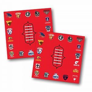 AFL Sherrin Official Football Napkins - 25 - Party Affair