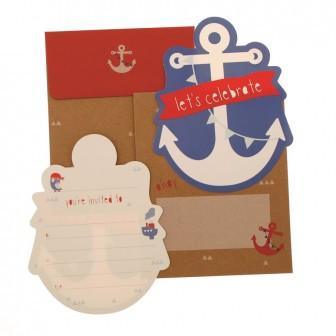 Anchors Away 'Let's Celebrate' Party Invitations - Party Affair