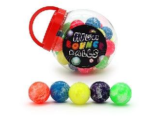 Neon Cloud Swirl Hi-Bounce Ball - Party Affair