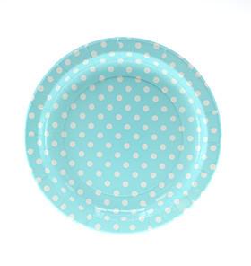 Blue Polka Dot Paper Plates 