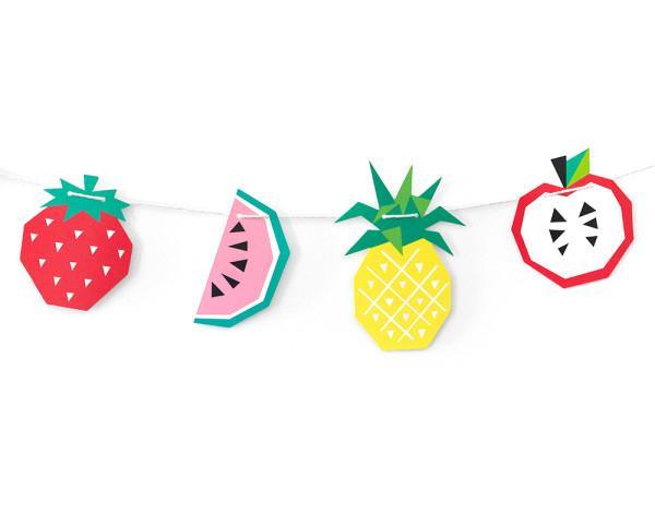 Geo Fun Fruit Paper Garland - Party Affair