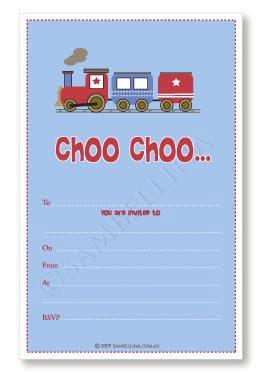Choo Choo Train Party Invitations - Party Affair