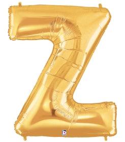 Letter Z 100cm Gold Foil Balloon - Party Affair
