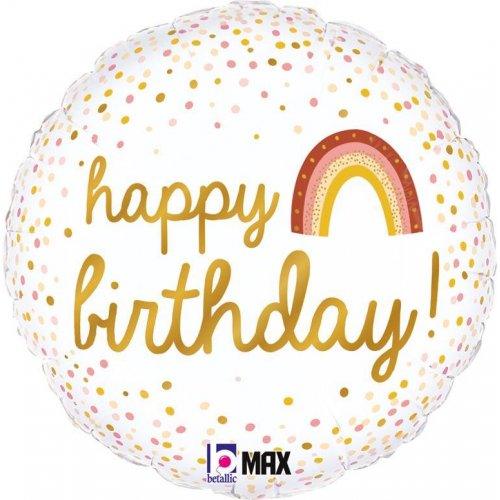 Boho Happy Birthday Foil Balloons - Party Affair