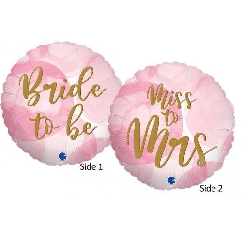 Miss To Mrs Bride To Be Foil Balloon - Party Affair