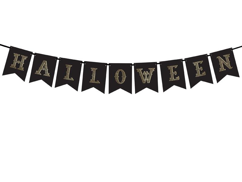 Black Halloween Paper Bunting - Party Affair