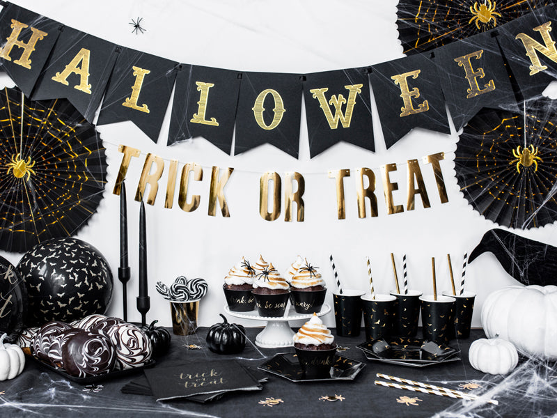 Black Halloween Paper Bunting