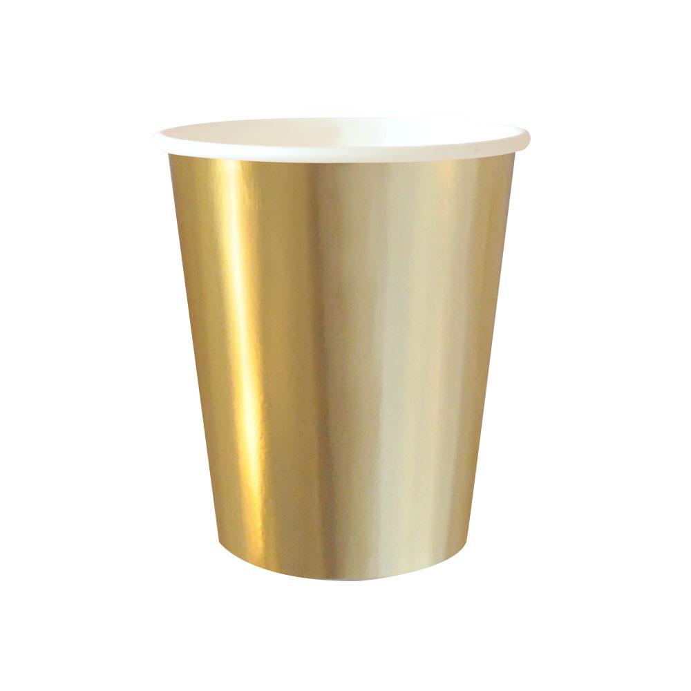 Gold Foil Metallic Paper Cups 