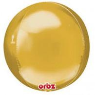 Gold Metallic Orbz Foil Balloon 