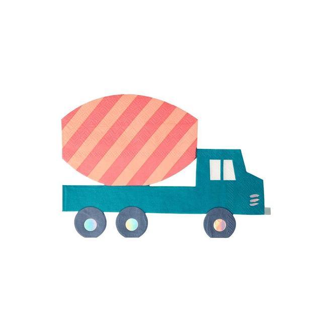 Construction Vehicle Shaped Paper Napkins - Party Affair