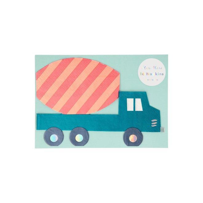 Construction Vehicle Shaped Paper Napkins - Party Affair