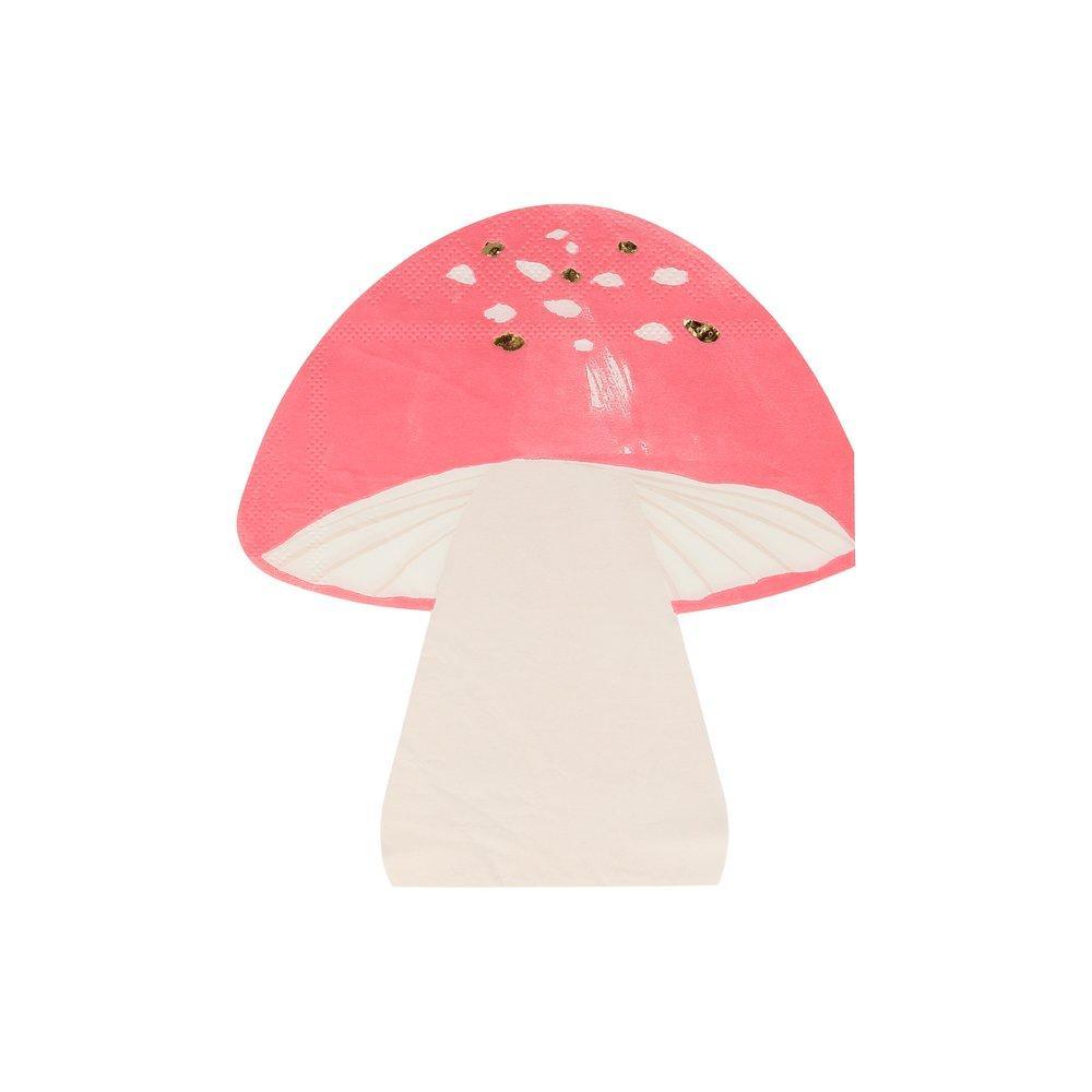 Fairy Toadstool Shaped Paper Party Napkins - Party Affair