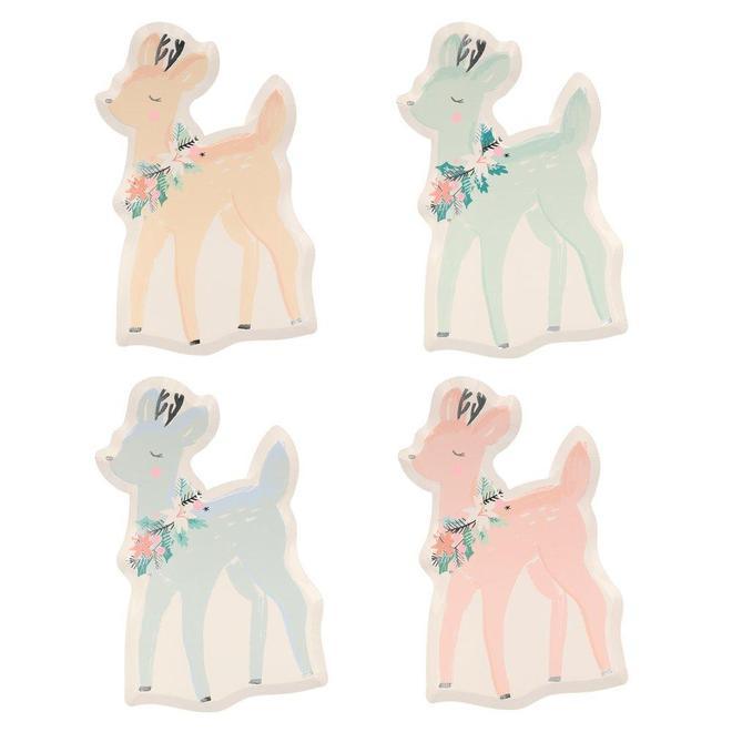 Pastel Deer Shaped Plates - Party Affair