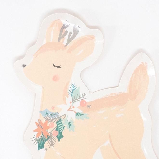Pastel Deer Shaped Plates - Party Affair