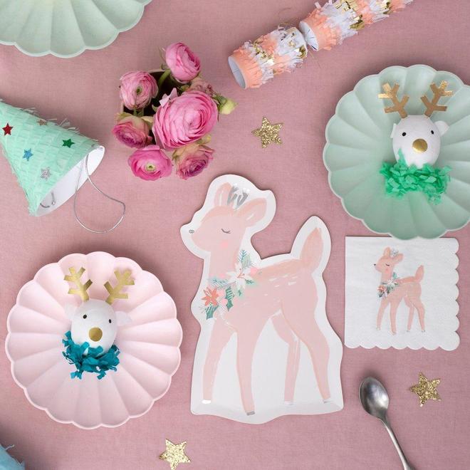 Pastel Deer Paper Cocktail Napkins