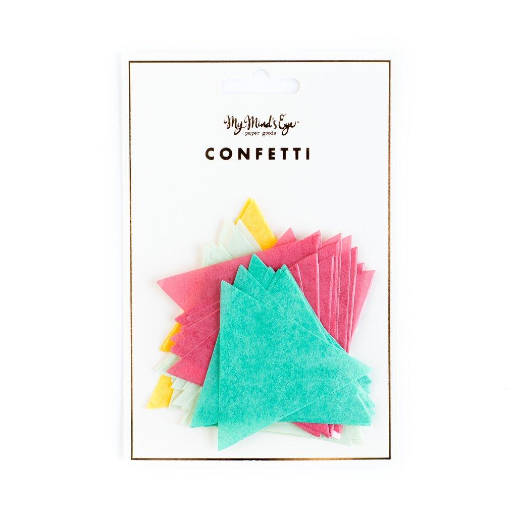 Hooray Triangle Tissue Confetti Scatter - Party Affair