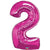 Hot Pink Number 2 Two 86cm Foil Balloon 