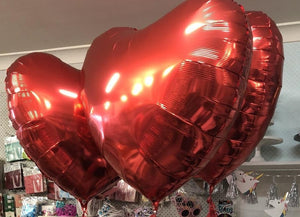 Jumbo Ruby Red Heart Foil Balloon Shape