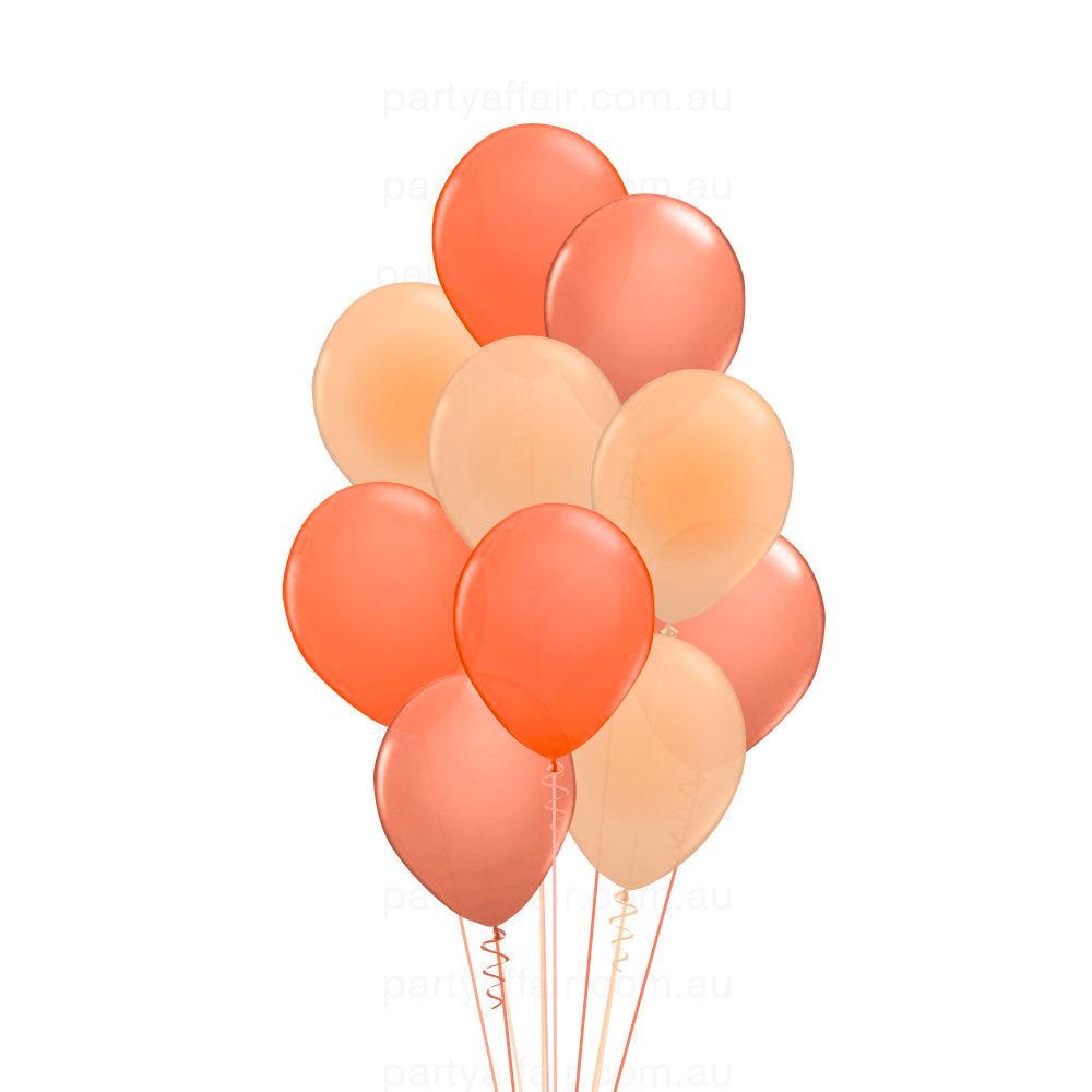 Peach Bellini Latex 10 Balloon Bouquet - Party Affair