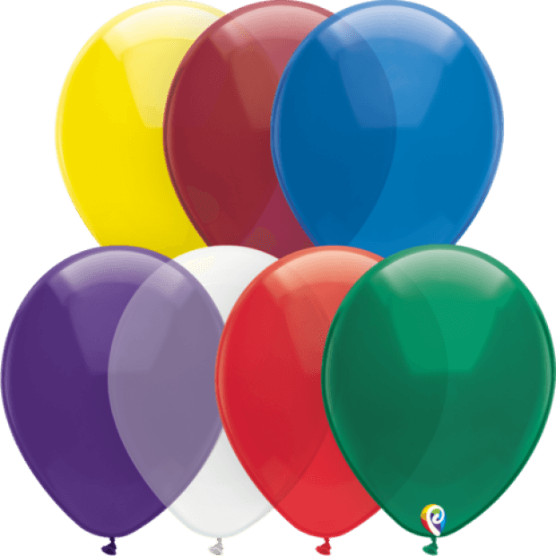 Pearl Assorted Latex Balloons - Pack 25 Flat - Party Affair