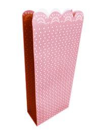 Pastel Pink Lovely Lace Treat Bags - Party Affair