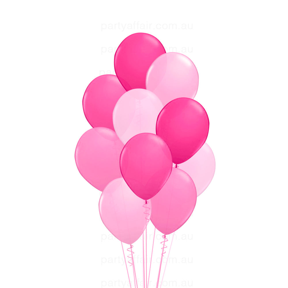Pink Party Latex 10 Balloon Bouquet