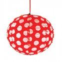 Red Polka Dot Large Lantern 