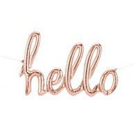 DIY Rose Gold 'Hello' Script Foil Balloon - Party Affair