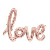 DIY Rose Gold 'Love' Script Foil Balloon - Party Affair