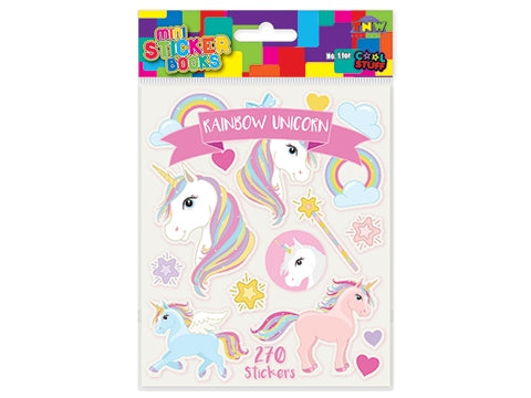 Rainbow Unicorns Mini Sticker Book
