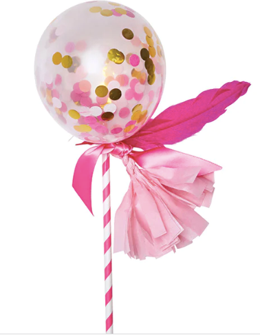 Pink Shimmer Fancy Confetti Balloon Pop Kit