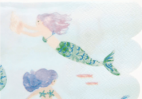 Mermaid Swimming Lunch Napkins - Party Affair