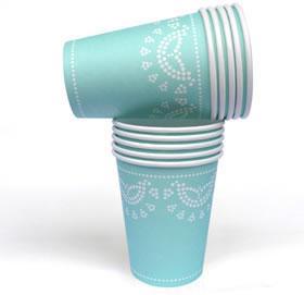 Tiffanesque Lovely Lace Paper Cups - Party Affair