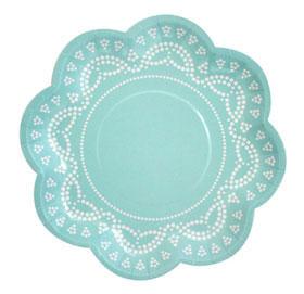 Tiffanesque Lovely Lace Paper Plates 