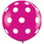 Jumbo 90cm Round Rose Pink Spot Latex Helium Balloon