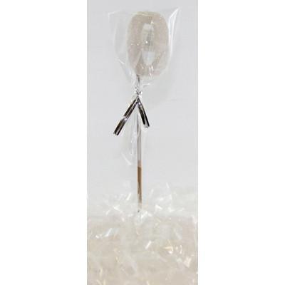 White Glitter Number 0 Zero Candle - Party Affair
