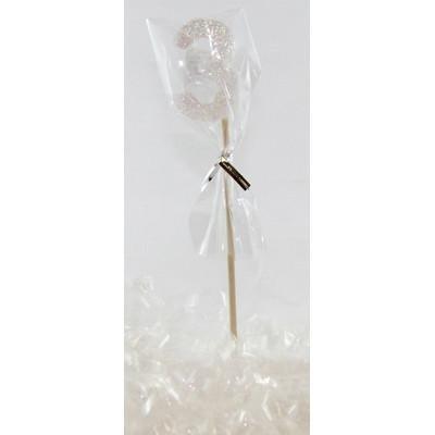 White Glitter Number 3 Three Candle - Party Affair