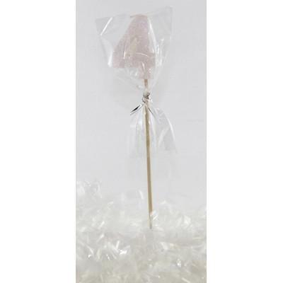 White Glitter Number 4 Four Candle - Party Affair