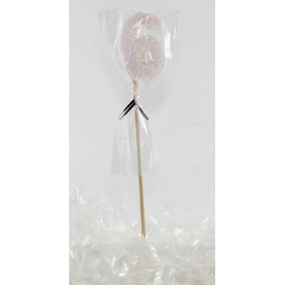 White Glitter Number 6 Six Candle - Party Affair