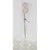 White Glitter Number 8 Eight Candle 