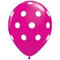 Wildberry Polka Dot Latex Balloon 