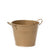 Gold Tin Bucket With Side Handles