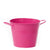 Hot Pink Tin Bucket With Side Handles