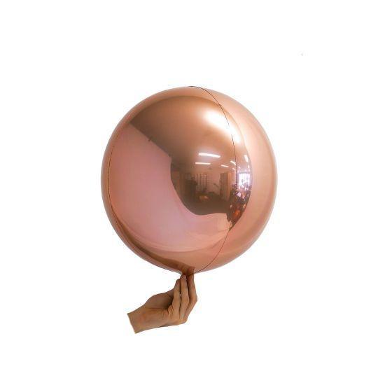 Loon Ball 35cm Metallic Rose Gold Foil - Party Affair