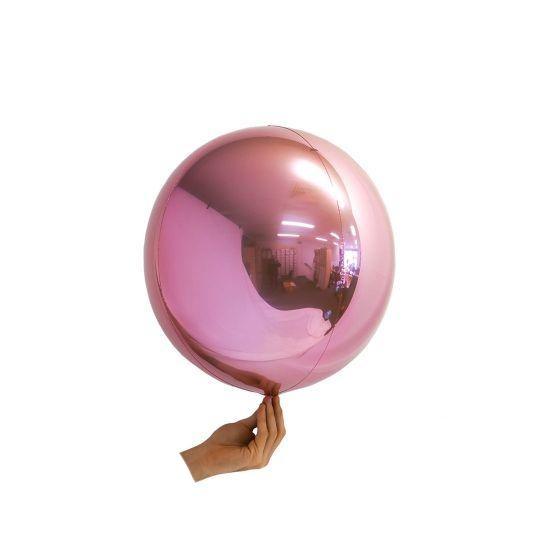 Loon Ball 35cm Metallic Pastel Pink Foil - Party Affair