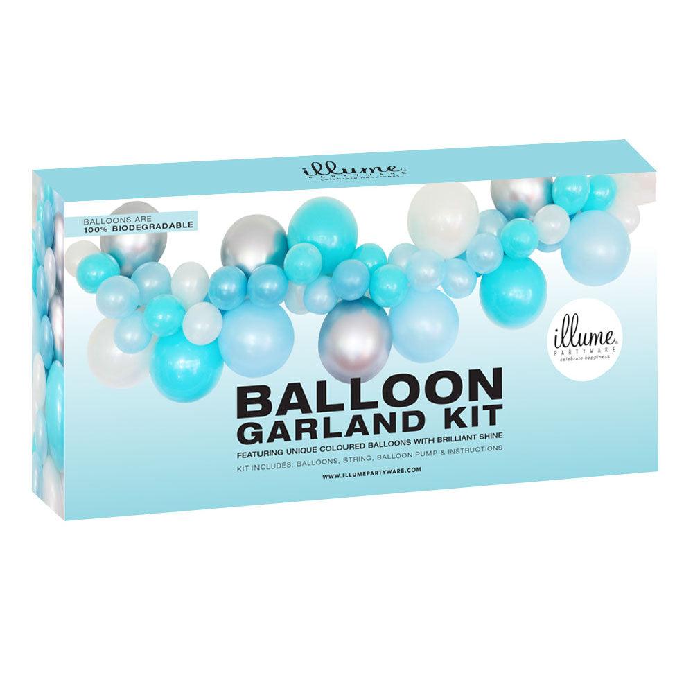 Blue & Silver DIY Balloon Garland Kit - Party Affair