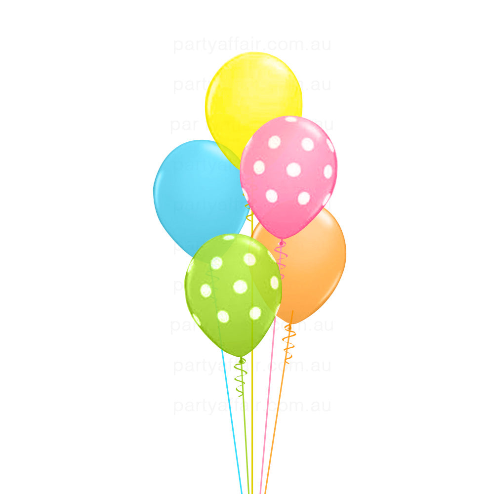 Polka Dots Latex Balloon Bouquet