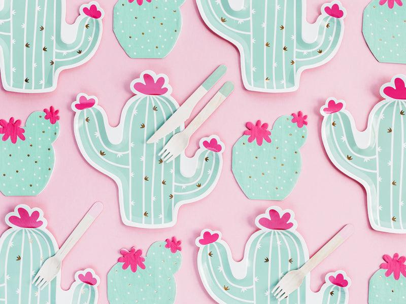 Cactus Shaped Paper Plates - Party Affair