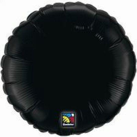 Onyx Black Round Foil Balloon - Party Affair