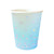 Blue Iridescent Spots Cups